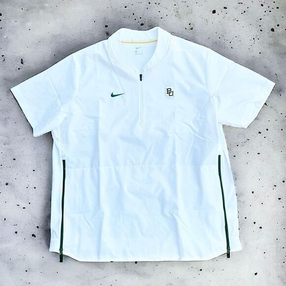 Nike Dri-Fit Baylor Bears Coaches Golf Polo Shirt White Embroidered Men's XXL - Picture 1 of 8